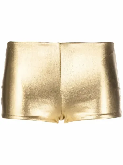 Saint Laurent metallic short shorts 