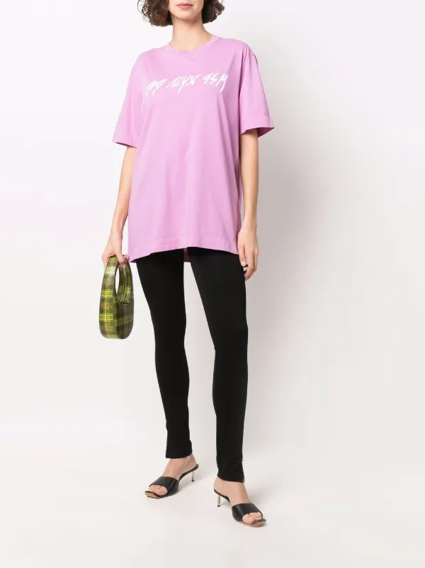 1017 ALYX 9SM logo-print T-shirt | Pink | FARFETCH