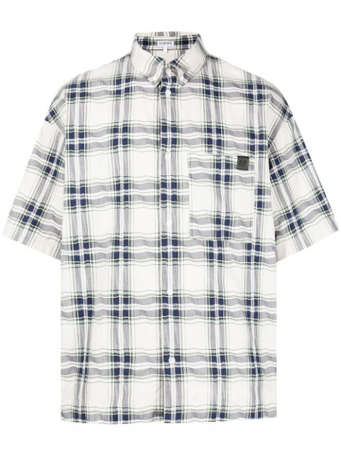 LOEWE check print shirt Men