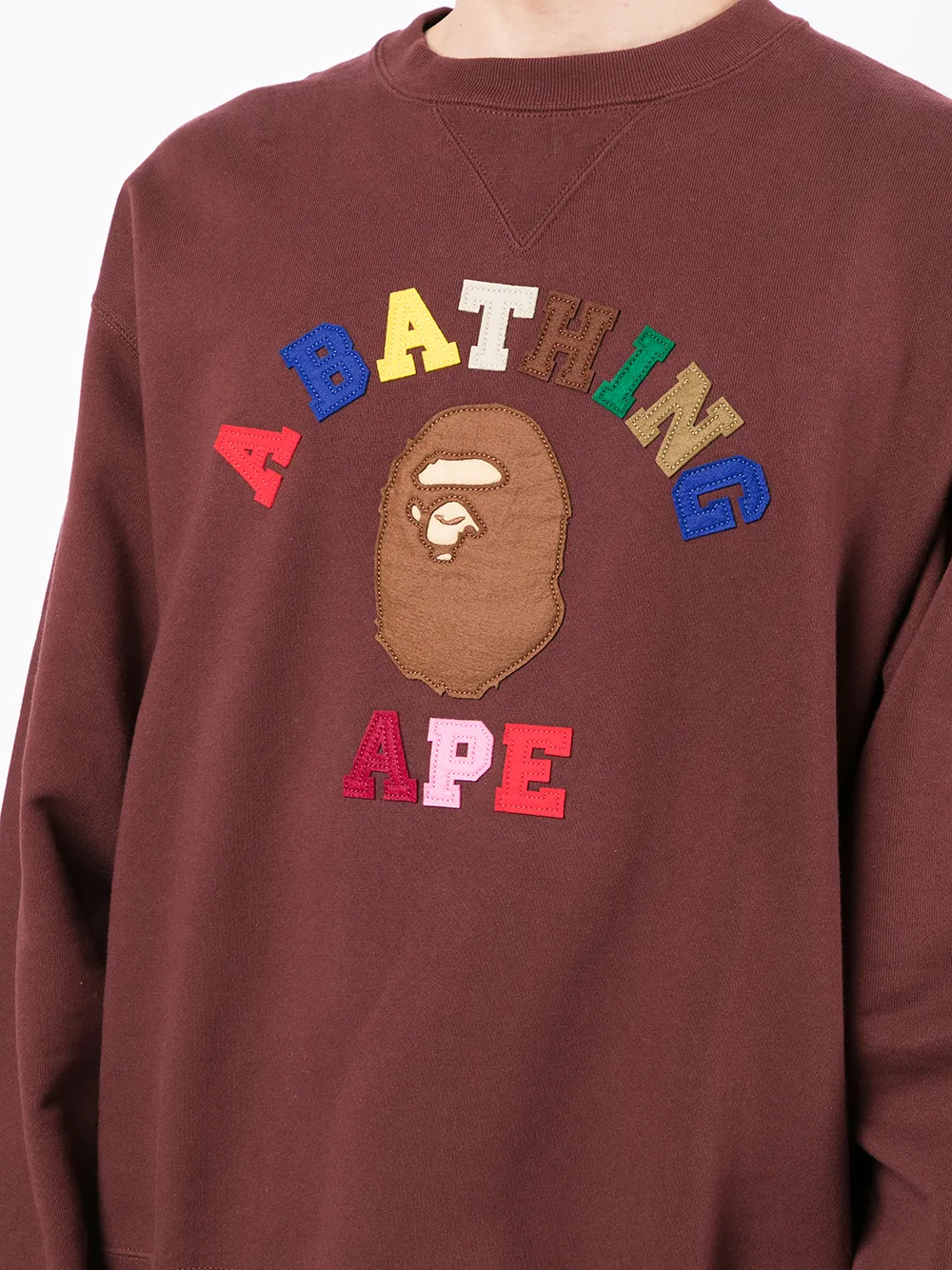 фото A bathing ape® толстовка с вышитым логотипом