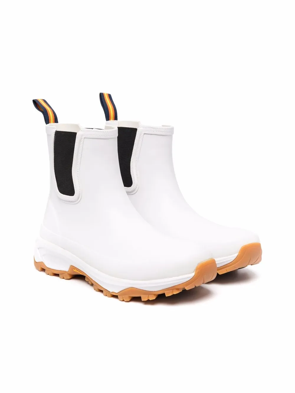 

K Way Kids TEEN round-toe ankle boots - White