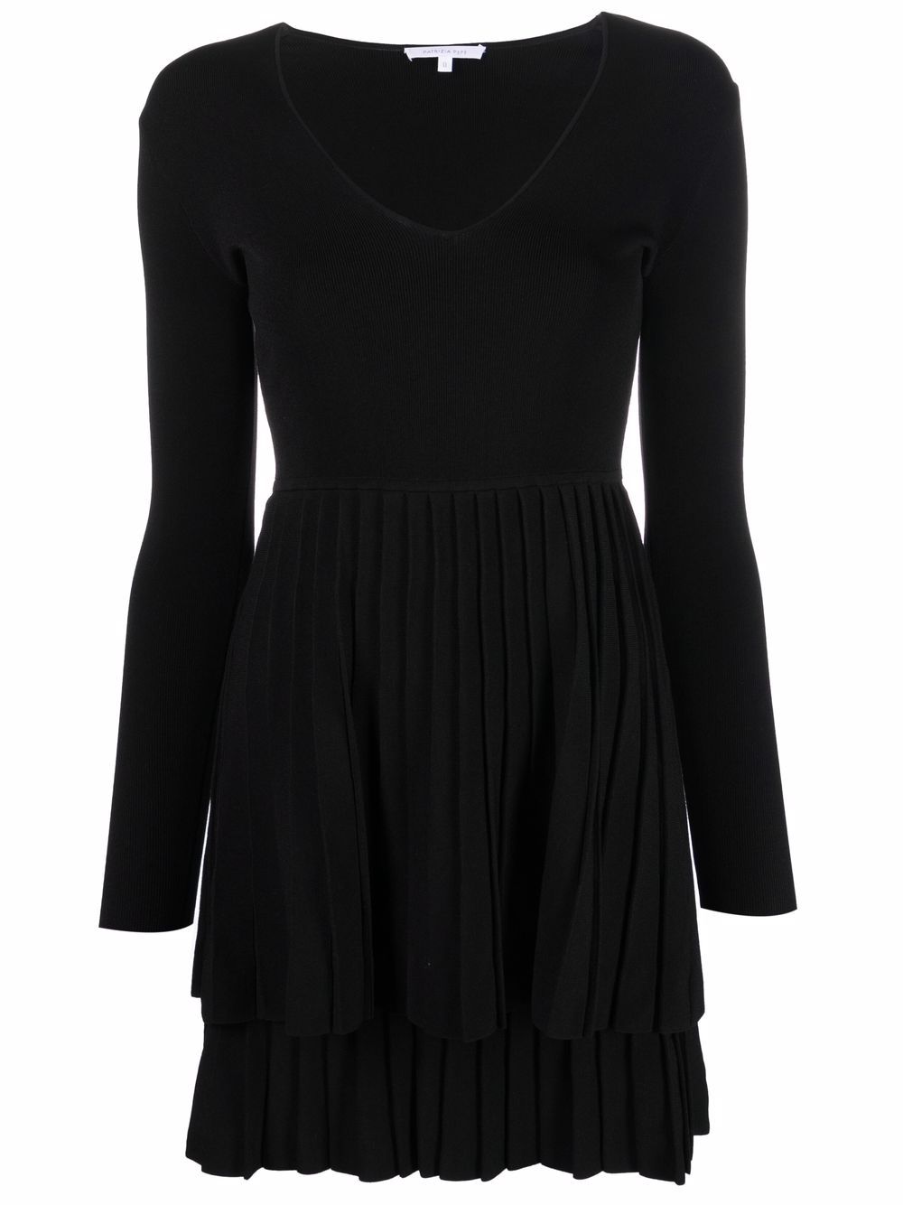 

Patrizia Pepe vestido corto plisado - Negro