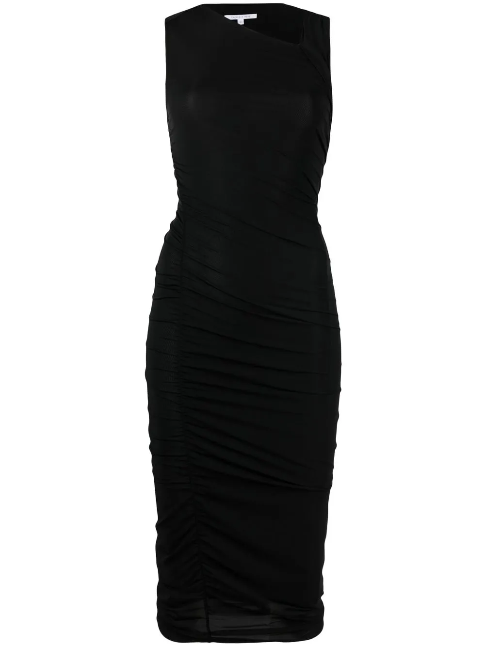 

Patrizia Pepe vestido midi ajustado fruncido - Negro