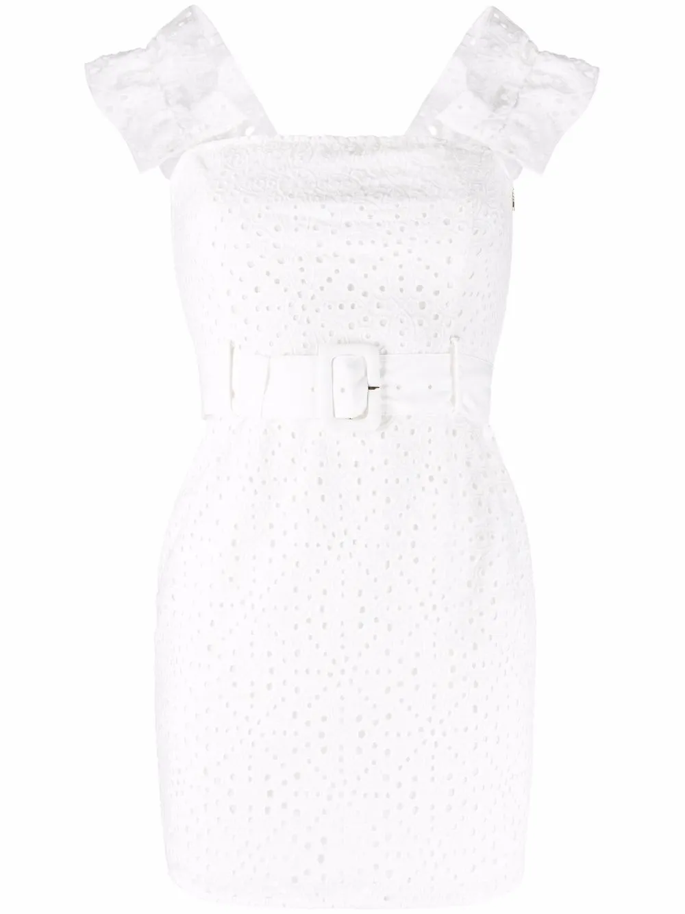 

Patrizia Pepe vestido corto bordado - Blanco