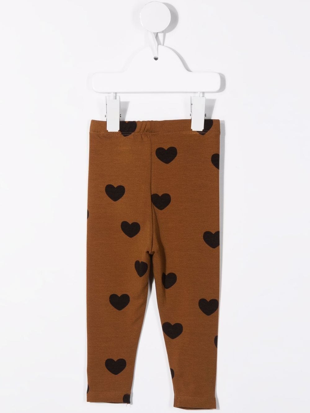 Mini Rodini Legging met hartprint - Bruin