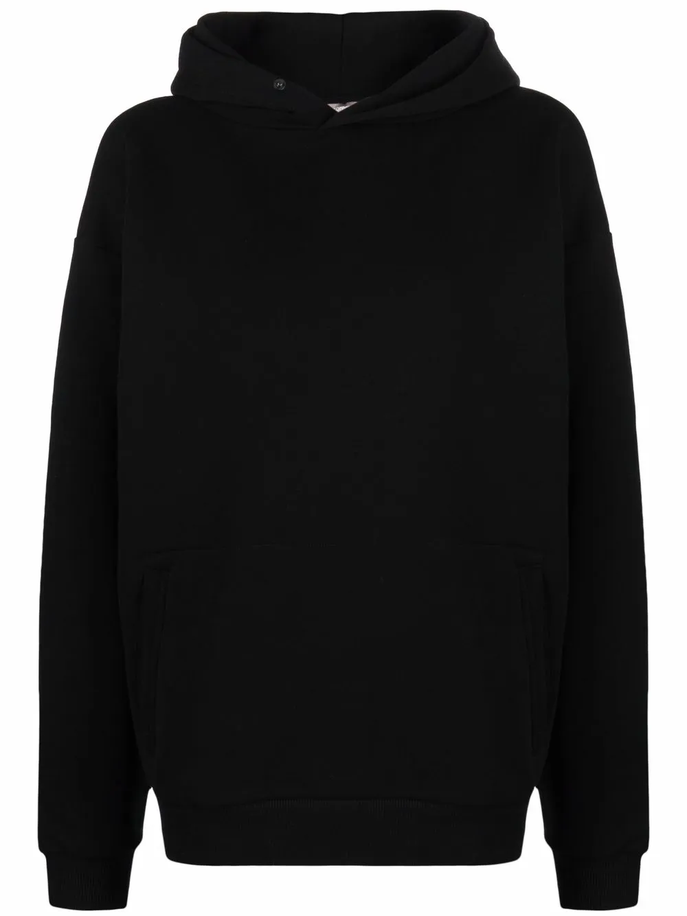 

12 STOREEZ hoodie con hombros caídos - Negro