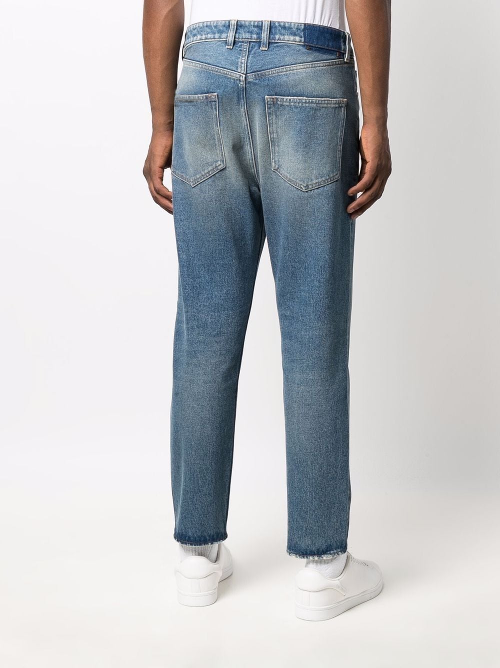 Shop Golden Goose Low-rise Straight-leg Jeans In Blue