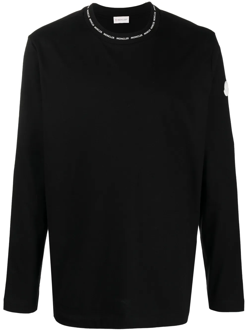 moncler logo collar t shirt