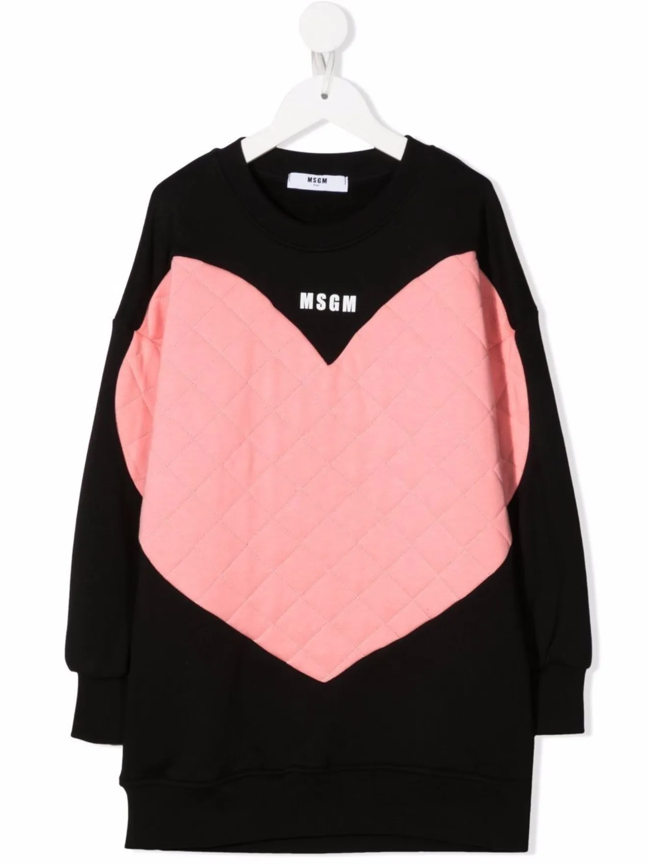 MSGM Kids matalessé-heart sweatshirt 