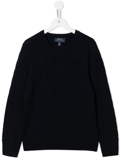 POLO RALPH LAUREN KIDS crew-neck cashmere jumper