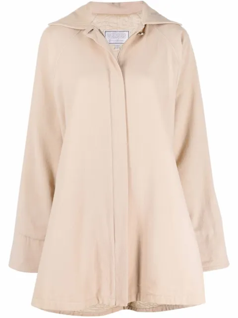 Versace Pre-Owned 1980s flared zip-up coat