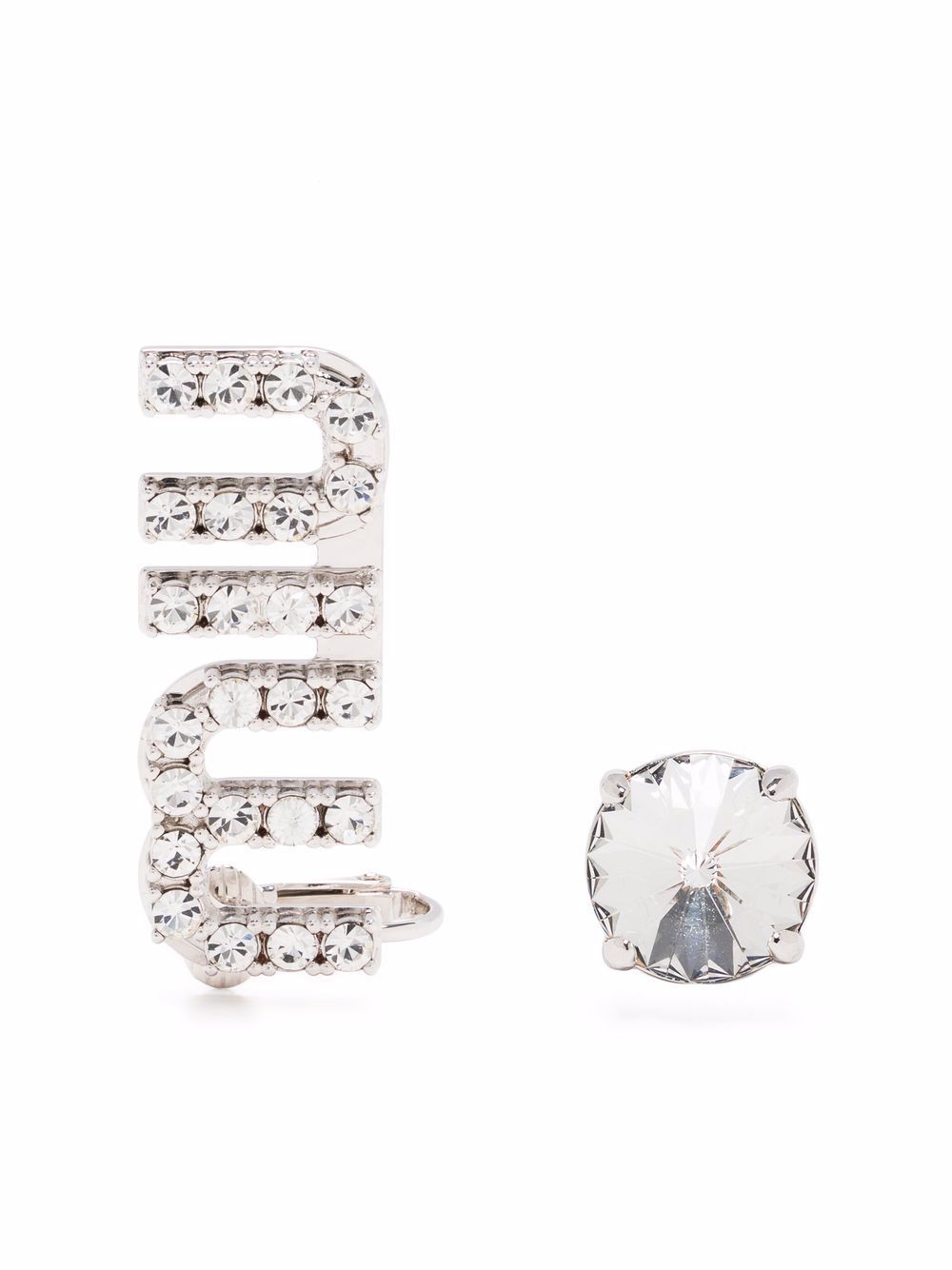 miu miu crystal earrings