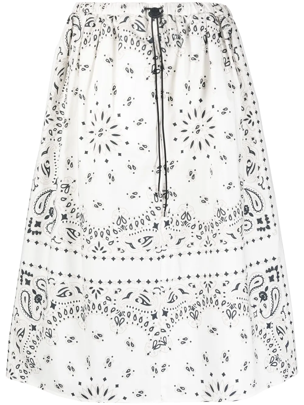 

Moncler falda con estampado de bandana - Blanco