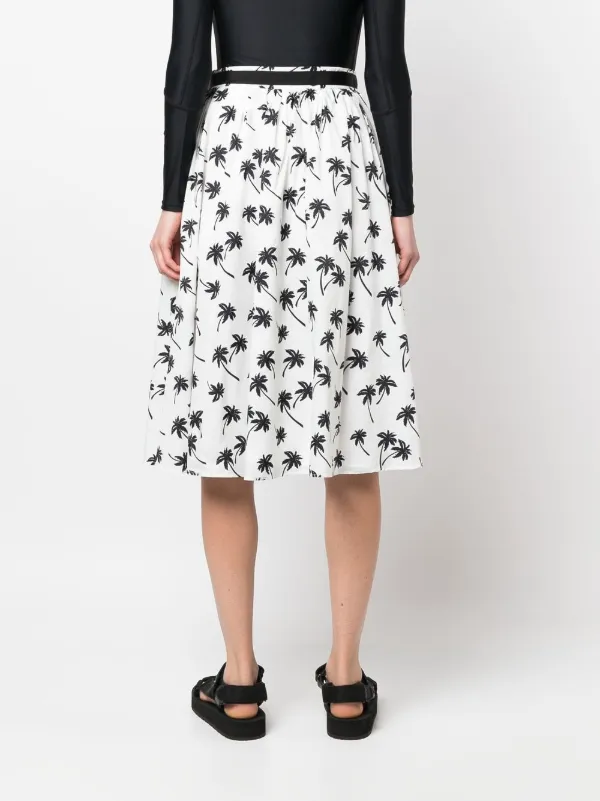 【送料&関税込】Moncler Flared Skirt Moncler Flared Cotton-poplin Midi Skirt Camel Moncler