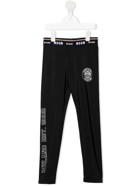 MSGM Kids logo-print track pants