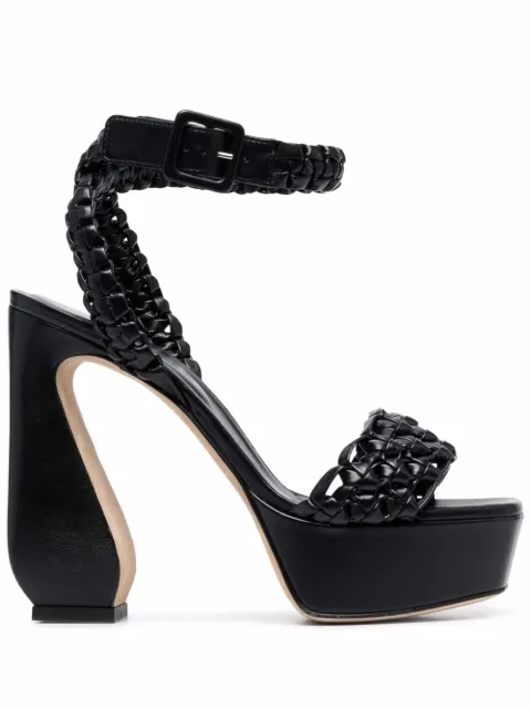 Si Rossi interwoven-detail platform sandals