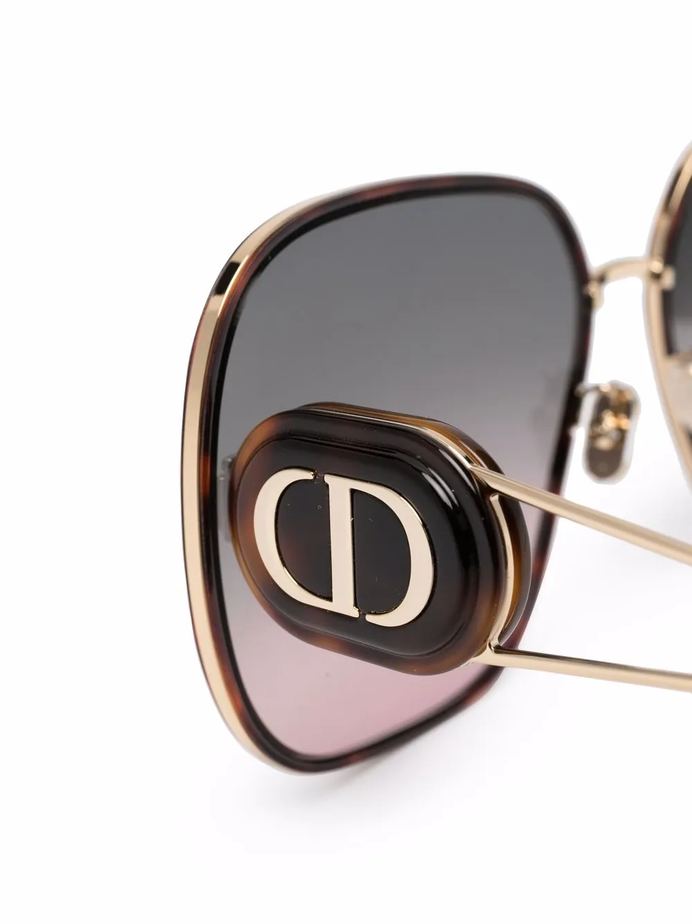 фото Dior eyewear солнцезащитные очки bobby в массивной оправе
