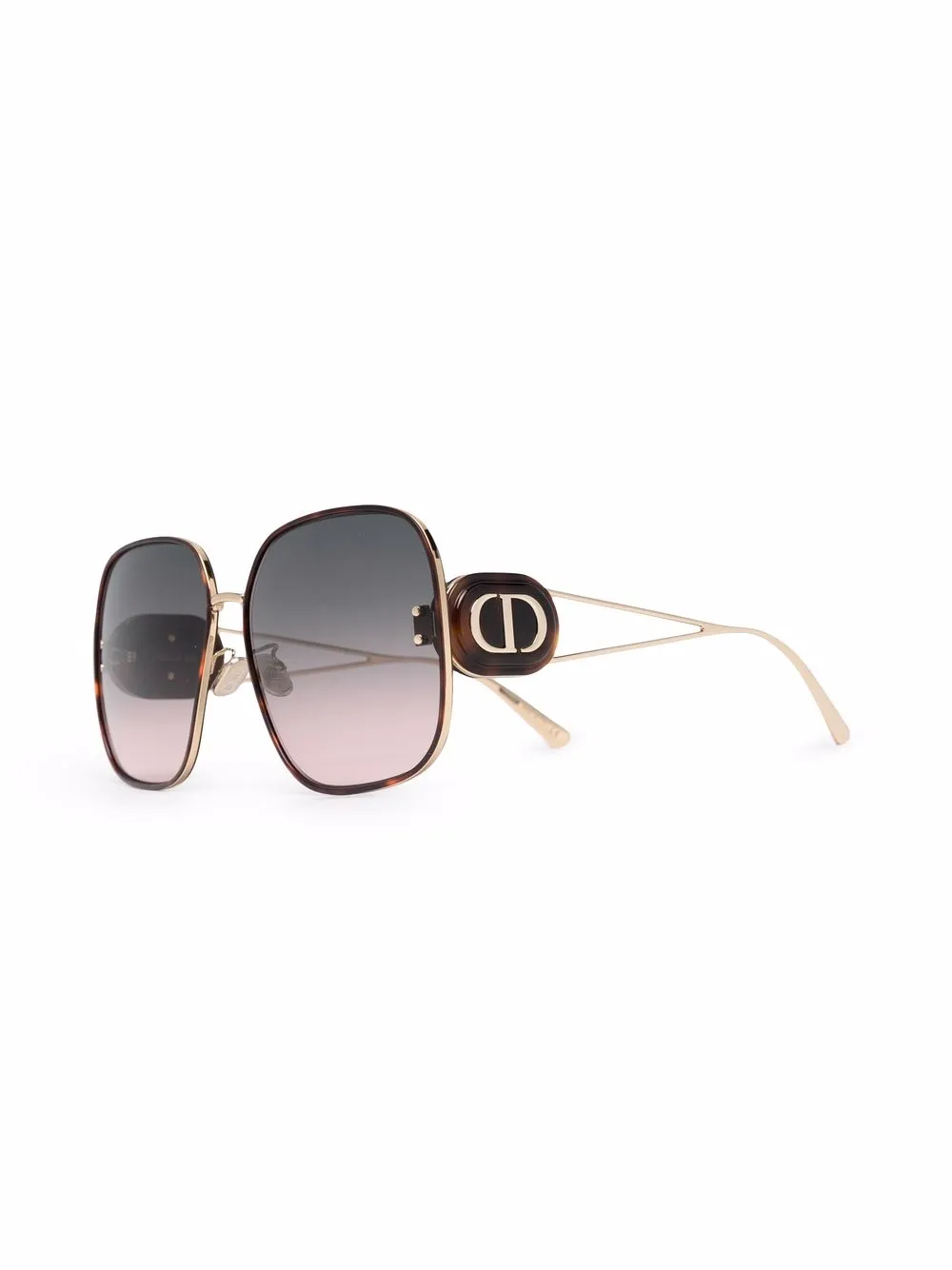 фото Dior eyewear солнцезащитные очки bobby в массивной оправе