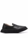 Marsèll chunky sole leather loafers - Black