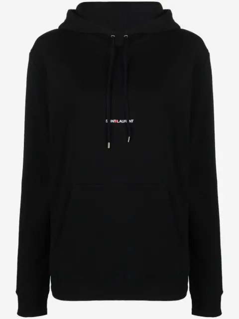 Saint Laurent logo print hoodie