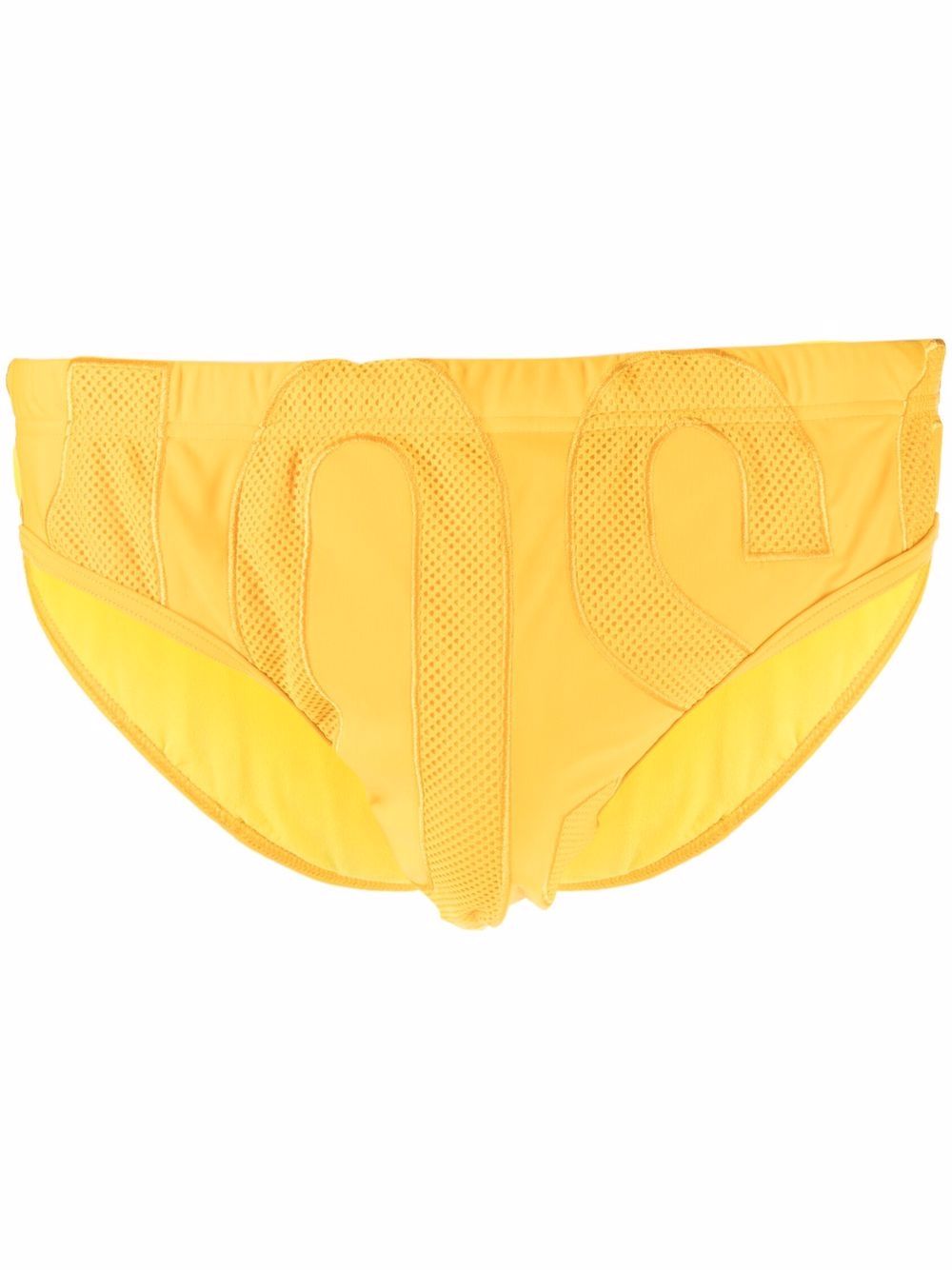 

Moschino shorts de playa con logo de malla - Amarillo