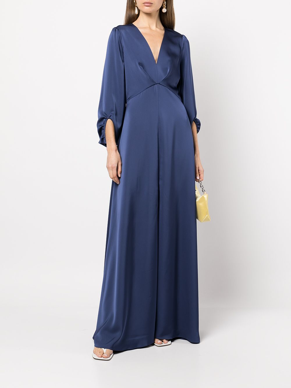 Shop Sachin & Babi Jenny Empire-line Gown In Blue