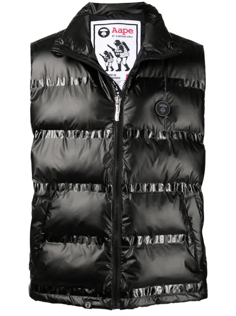 AAPE BY *A BATHING APE® جيليه بشارة شعار على الصدر
