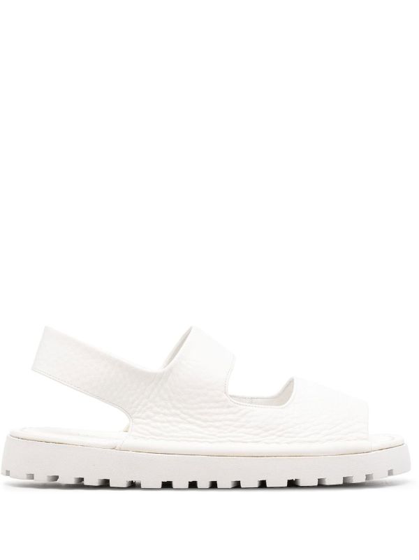 White double strap online sandals