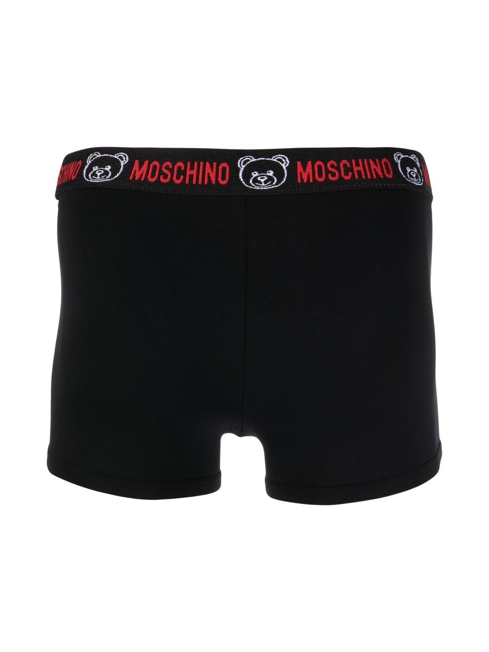Shop Moschino Teddy Bear Motif Boxers In Black