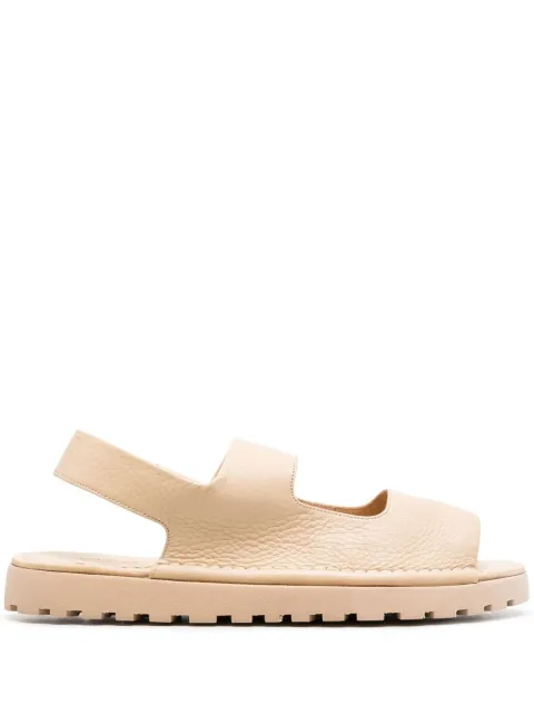 double-strap leather sandals
