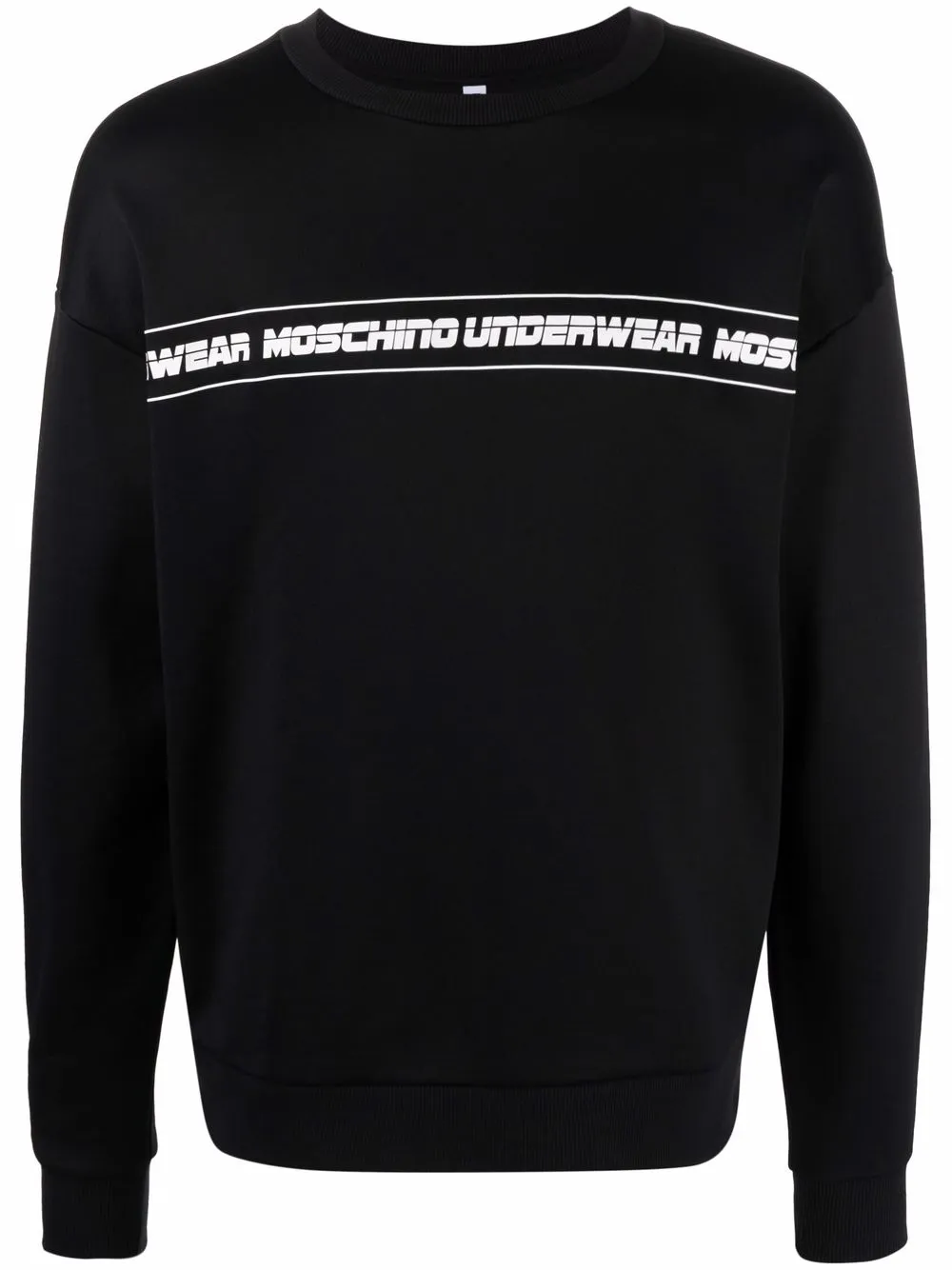 

Moschino sudadera con logo estampado - Negro