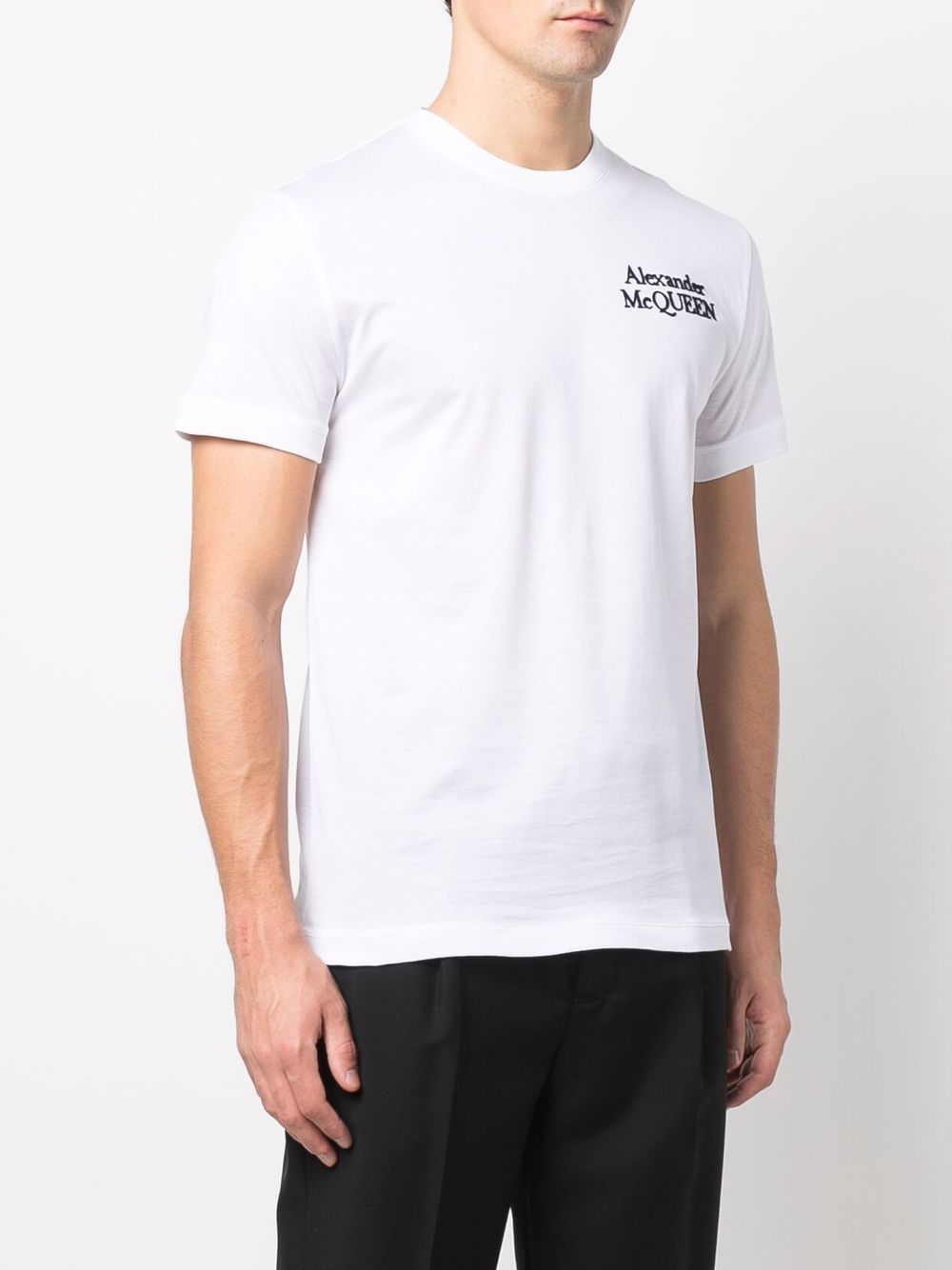 Alexander McQueen Embroidered Logo T-shirt - Farfetch