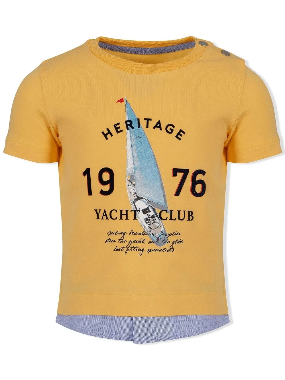 

Lapin House nautical yacht print t-shirt and shorts set - Yellow