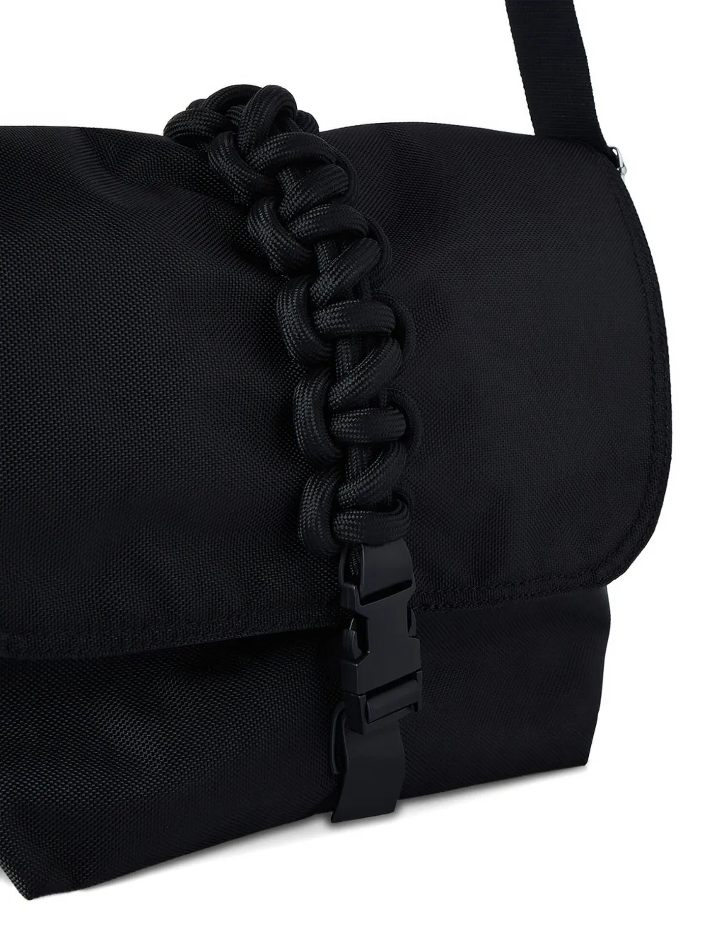 Kara Cobra Braided Shoulder Bag In Black