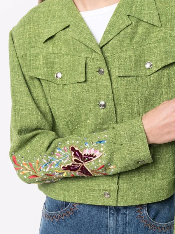 Christian Dior Pre-Owned 1990s エンブロイダリー クロップド