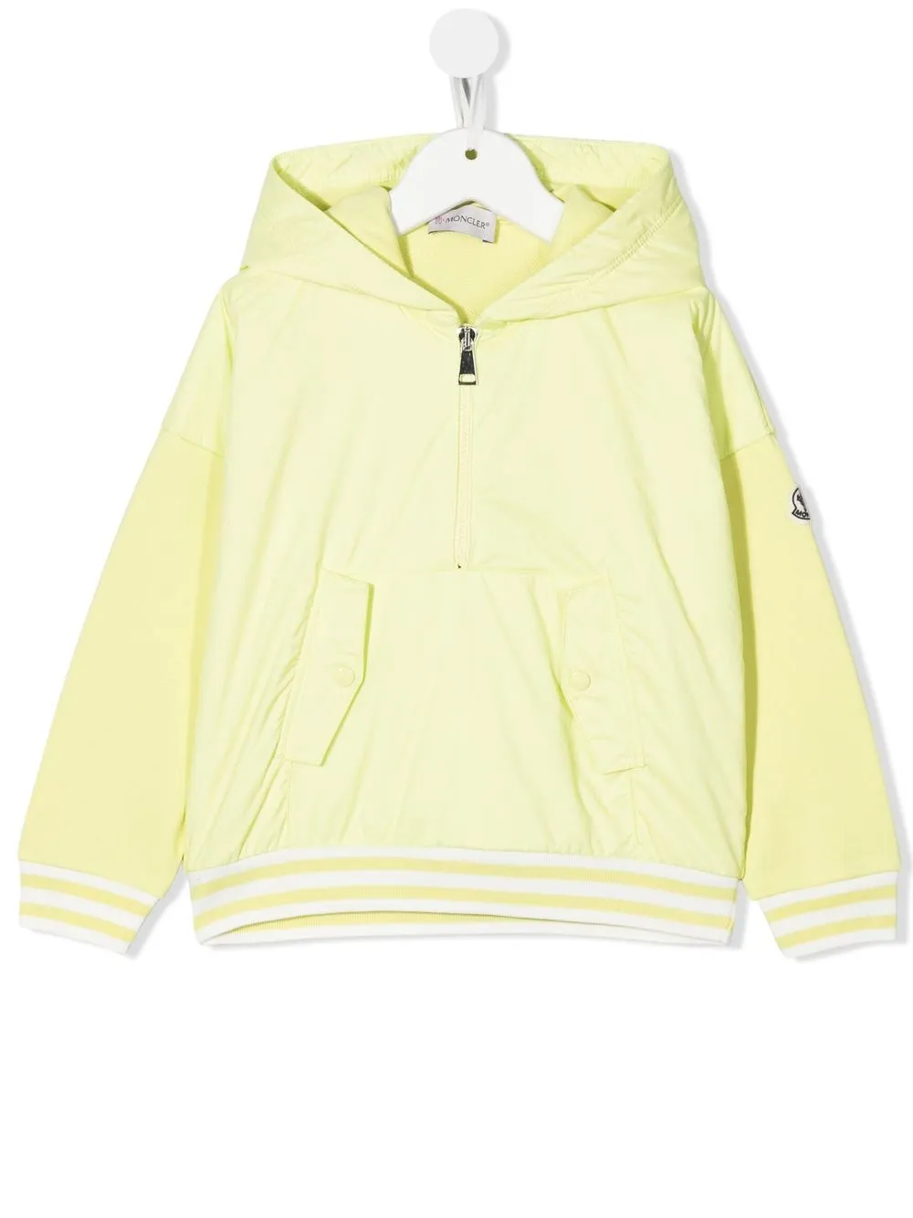 

Moncler Enfant hoodie con parche del logo - Amarillo