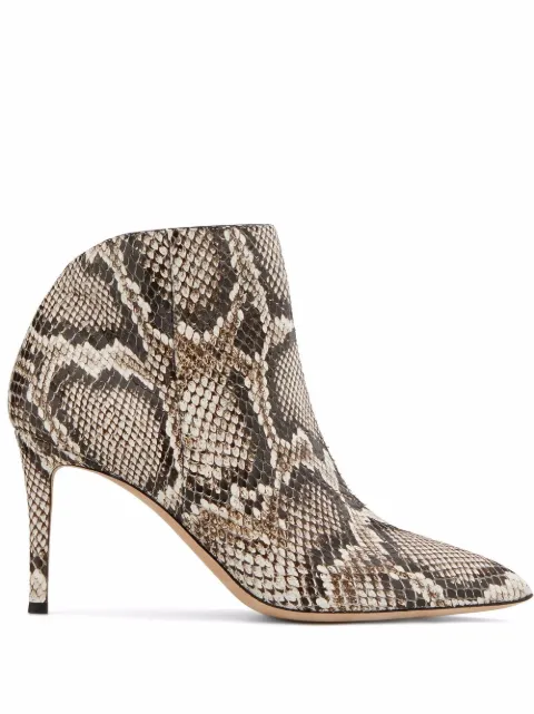Giuseppe Zanotti Tysha snakeskin-effect boots 