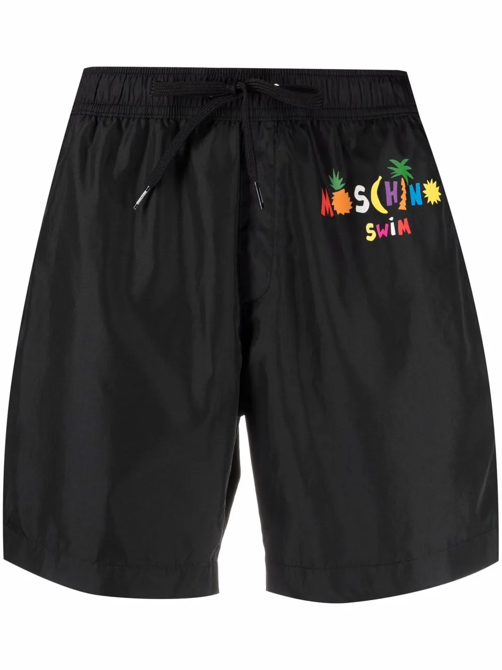 

Moschino shorts de playa con logo estampado - Negro