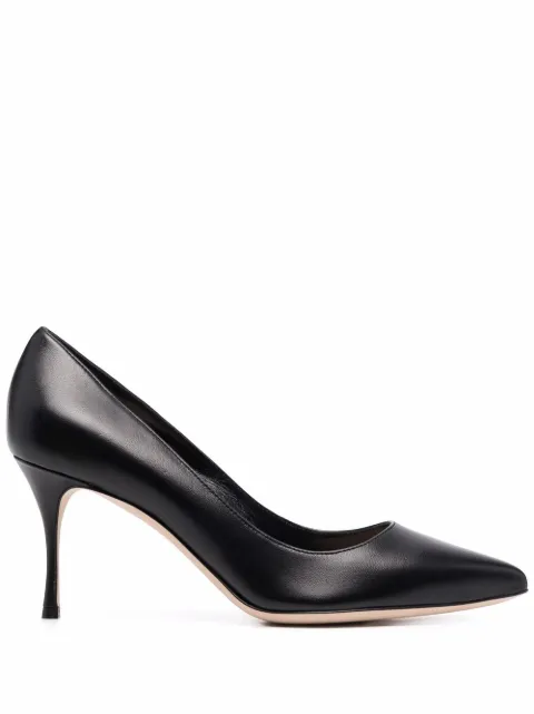 Sergio Rossi Godiva 75mm polished-finish pumps