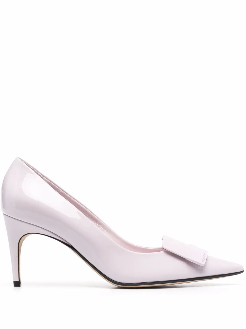 

Sergio Rossi pointed-toe patent pumps - Pink