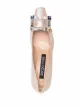 Sergio Rossi crystal-embellished square-toe pumps