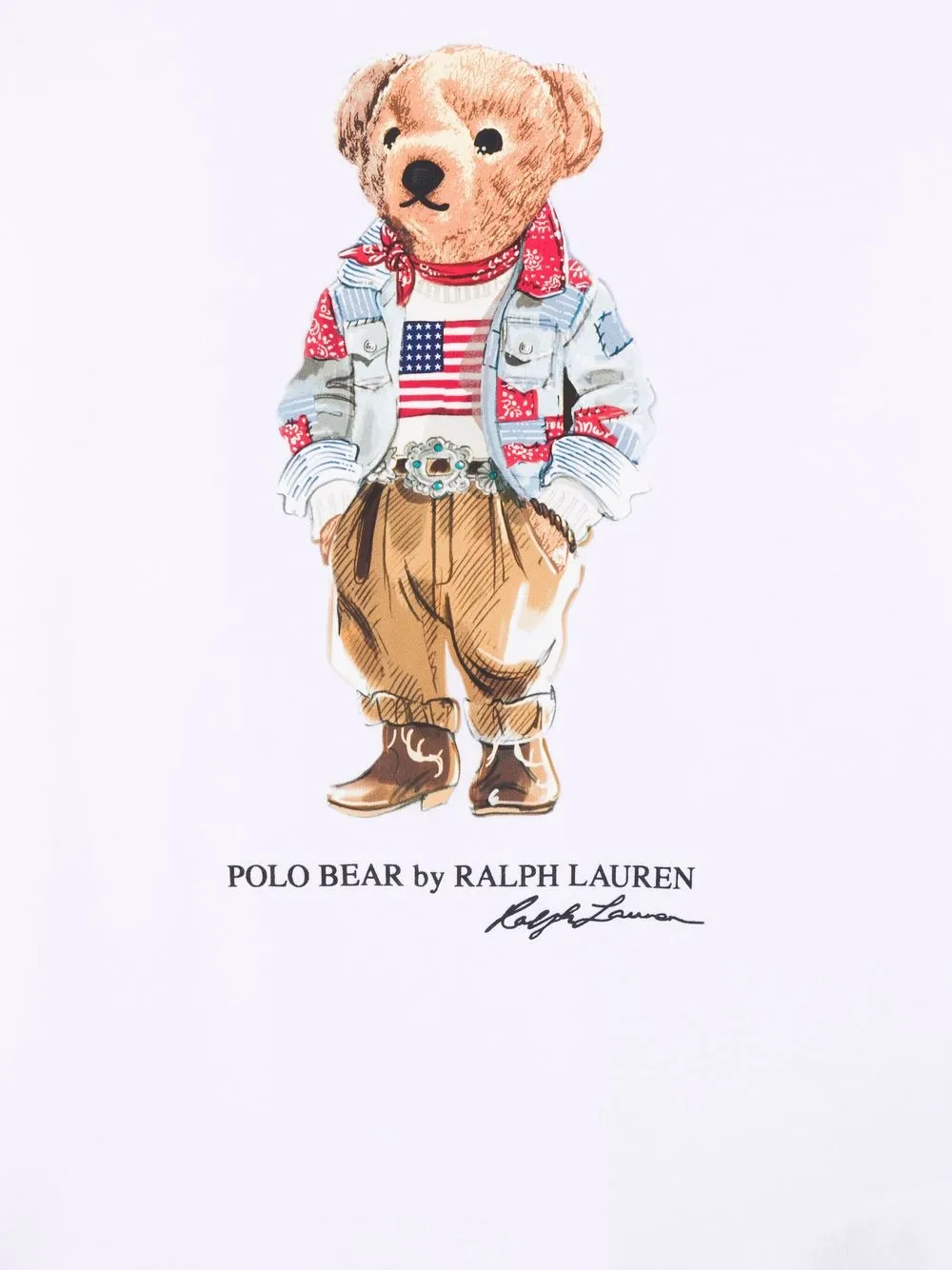 фото Ralph lauren kids футболка polo bear с длинными рукавами