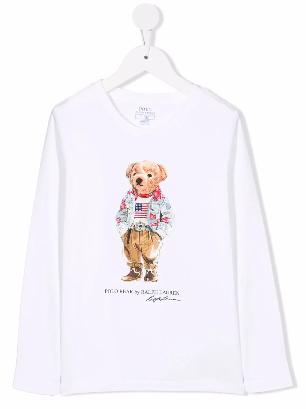 фото Ralph lauren kids футболка polo bear с длинными рукавами