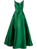 Sachin & Babi Kruse empire-line belted gown - Green