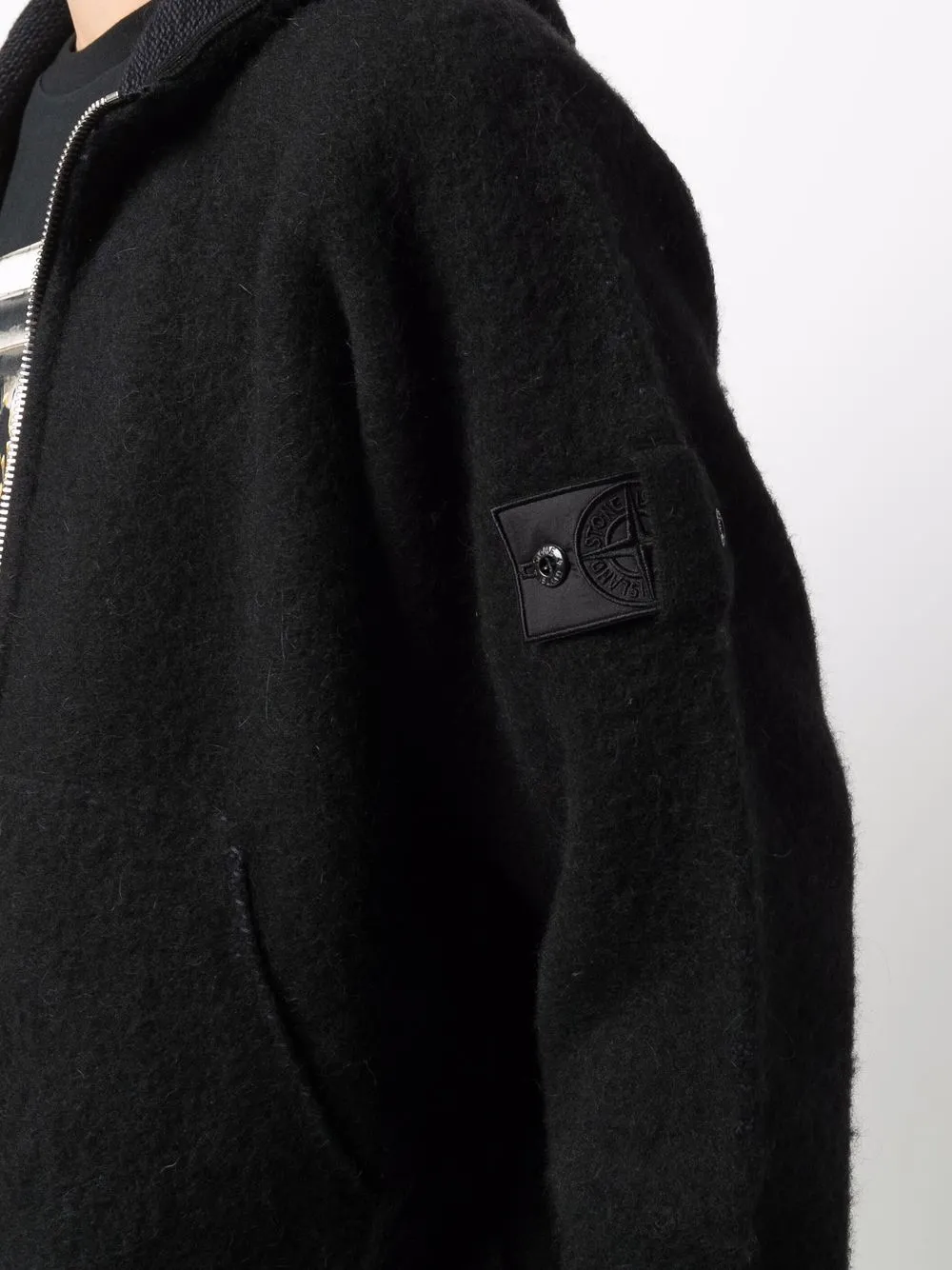 фото Stone island shadow project худи на молнии с нашивкой-логотипом