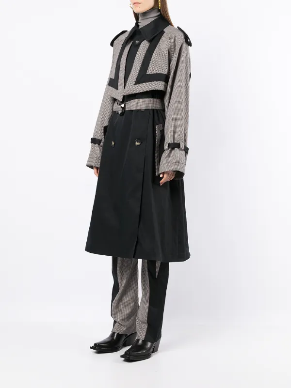 Kiko Kostadinov two-tone Trench Coat - Farfetch