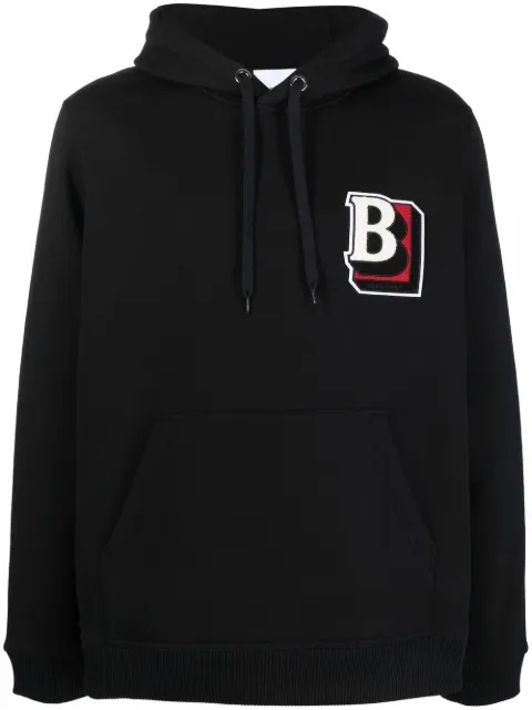 Burberry logo-patch hoodie