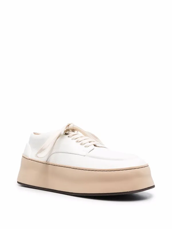 Marsèll Cassapana Leather Derby Shoes | White | FARFETCH JO