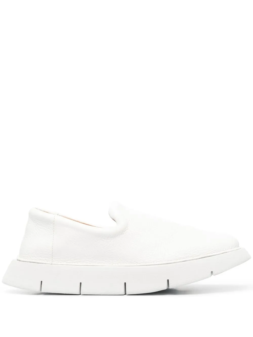 

Marsèll mocasines con suela gruesa - Blanco