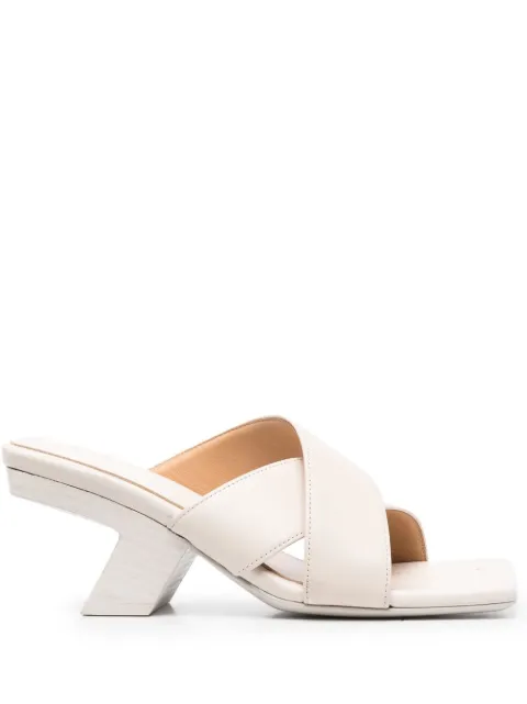 Marsèll crossover-strap 75mm leather sandals 